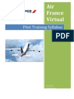Air France Virtual Pilot Training Syllabus (DRAFT 1)
