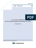 Cinco Problemas de La Institucionalidad Ambiental en Chile