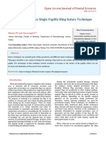 Minimal Invasive Single Papilla Sling Suture Technique