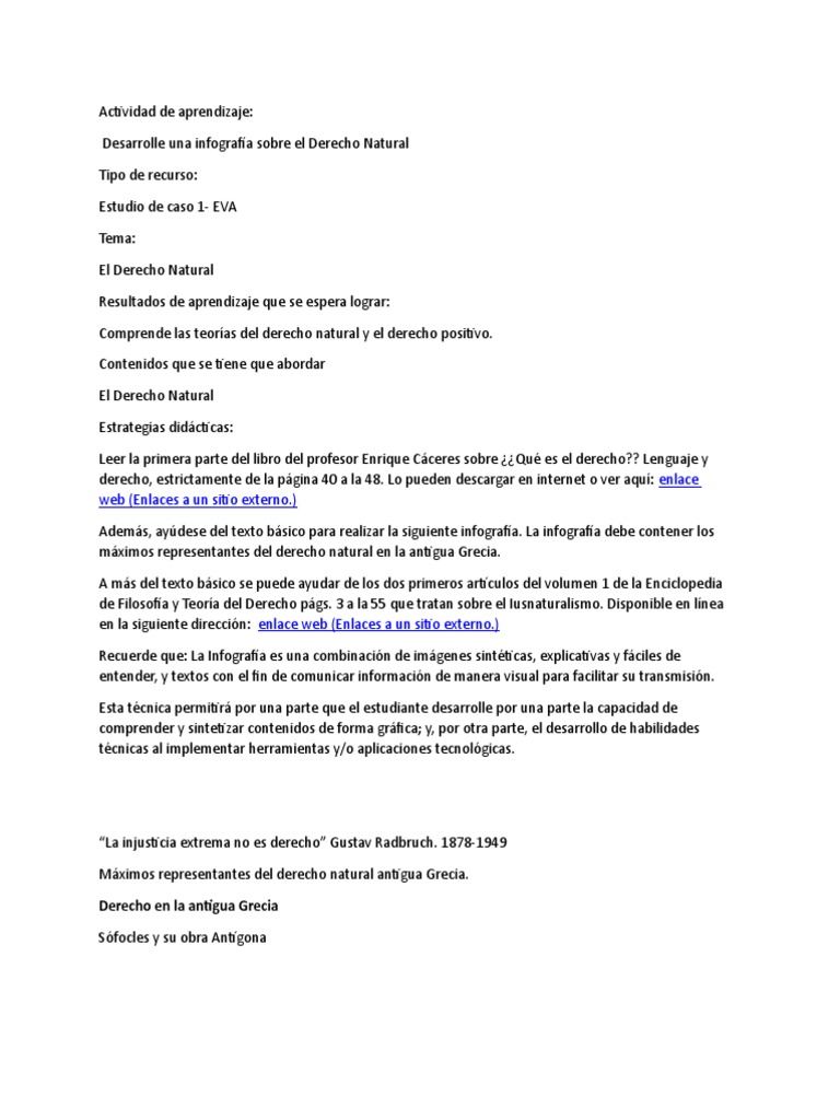 Infografía de Derecho Natural | PDF | La Ley natural