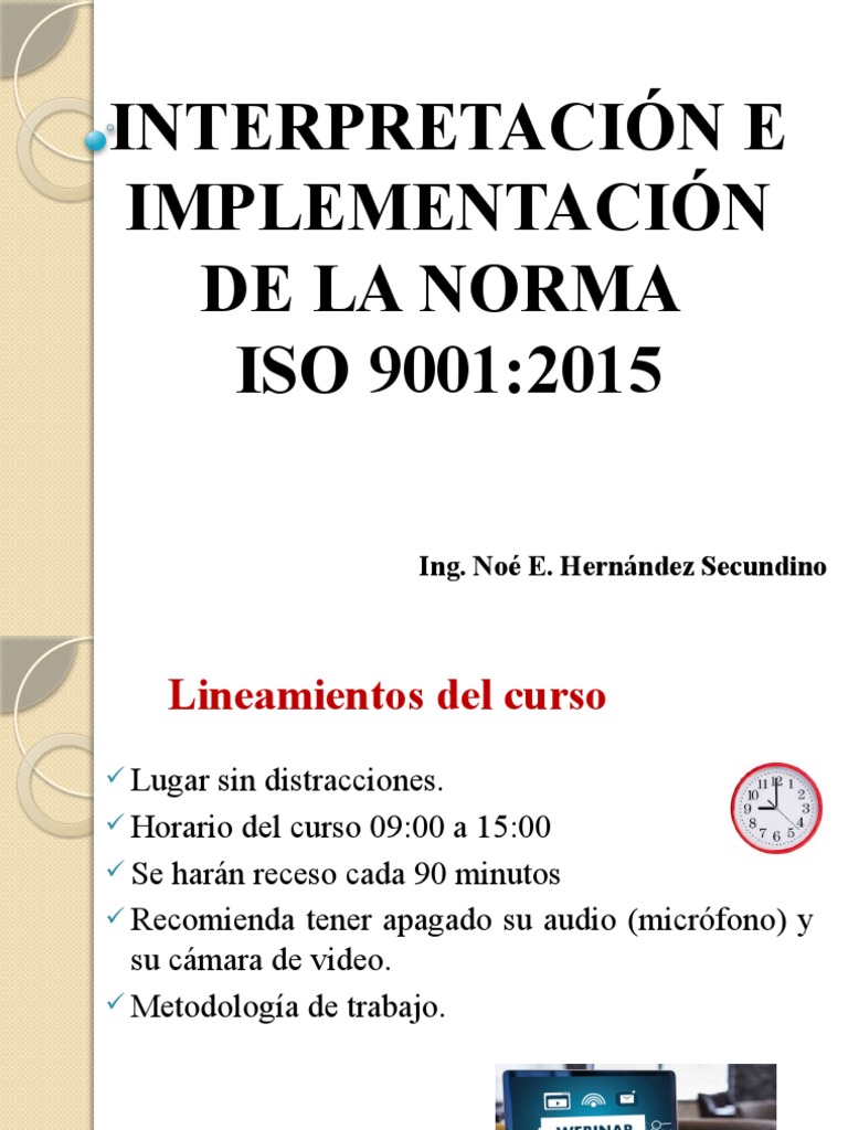 Curso sobre ISO 9001:2015 y Gestión de Calidad | PDF | Calidad ...