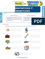 Aumentativos y Diminutivos para Tercer Grado de Primaria