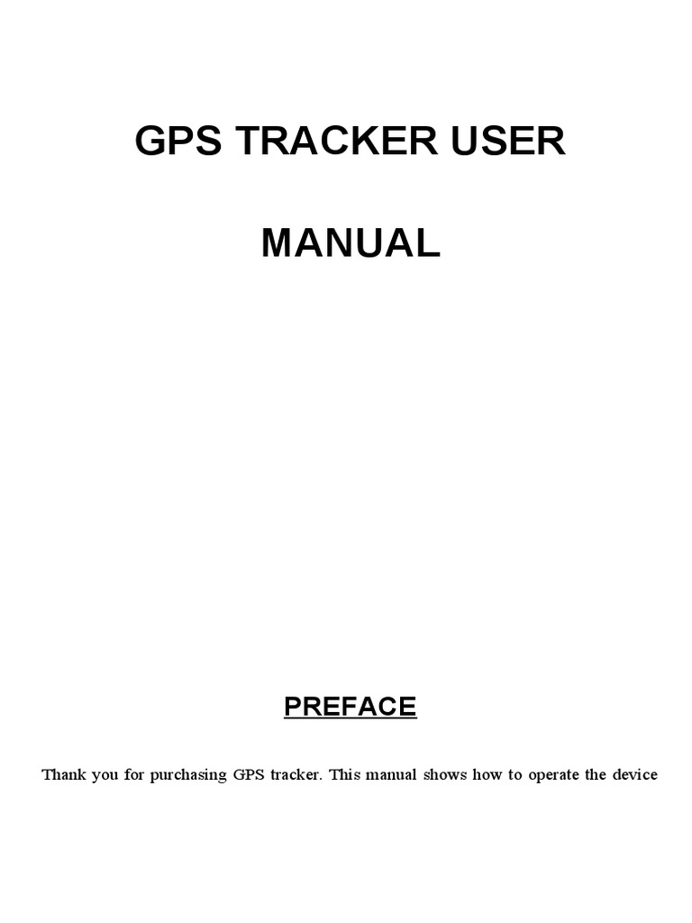 TK206 GPS Tracker User Manual | PDF | Global Positioning System ...