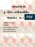 Práctica3 - Preparación de P-Cloro Acetanilida