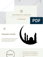 Pengertian Amanah