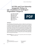 Essential Oils and Low-Intensity Electromagnetic Pulses in The Treatment of Androgen-Dependent Alopecia