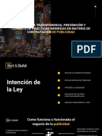 LEY de Publicidad: para La Transparencia, Prevención Y Combate de Prácticas Indebidas en Materia de Contratación