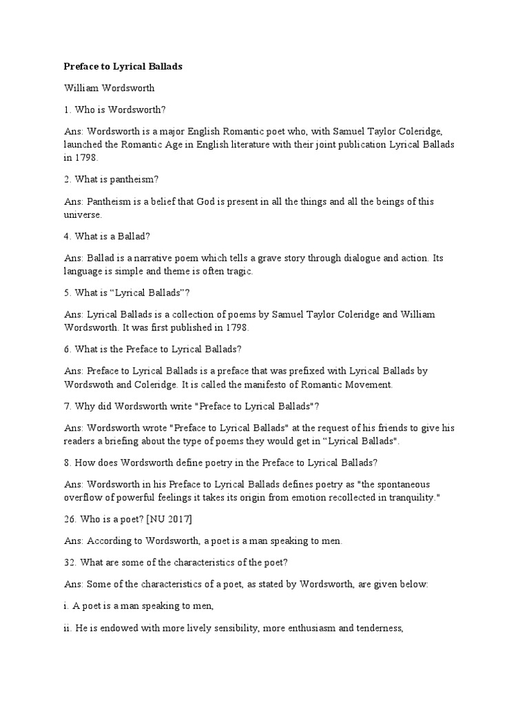 Lyrical Ballads 1798 And 1800 Pdf