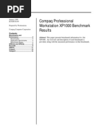 Compaq Professional Workstation XP1000 Benchmark Results: Performance Brief