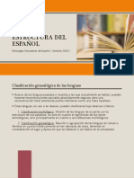 Origen y Estructura Del Español