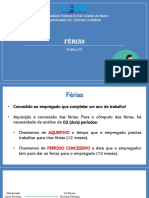 UFRN Bacharelado em Ciências Contábeis - Férias Prática III