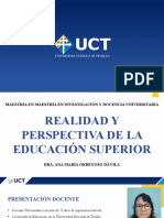 Sesión 01: Realidad y Perspectivas de La Educación Superior