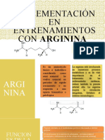 Suplementación de arginina en entrenamientos