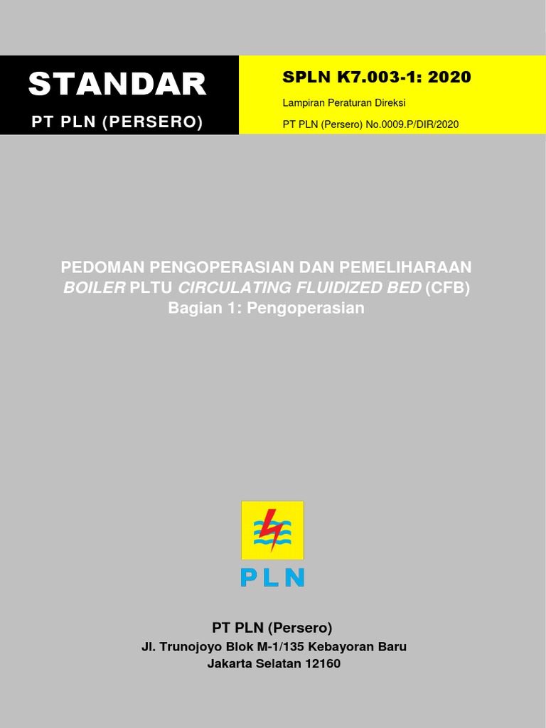 Pedoman Pemeliharaan Boiler PLTU CFB | PDF