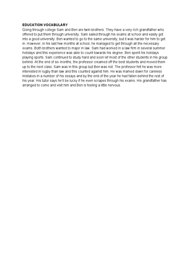 Education Vocabulary Insights | PDF | Language Arts & Discipline