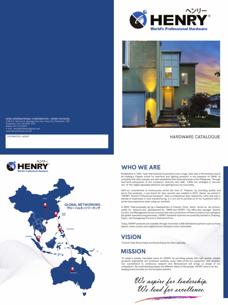 Henry Hardware Catalog PDF