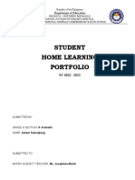 HOME LEARNING SPACES PORTFOLIO Edit