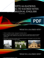 Conceptualisations Relating To Sacred Sites in Aboriginal English