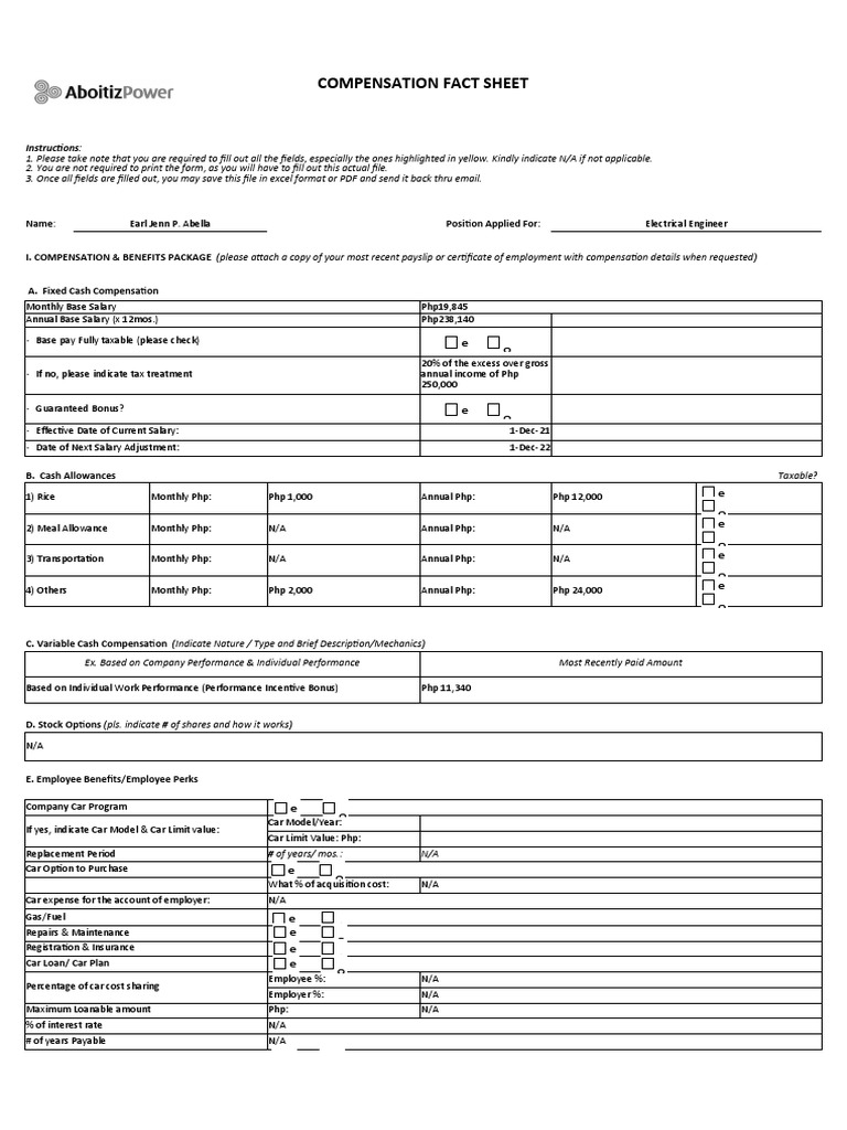 Electrical Engineer Compensation Overview | PDF | Employment | Employee ...