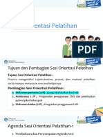 Materi Orientasi Pelatihan