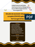 Estudio de Asociación Del Genoma Completo (Gwas) Aplicado A Farmacogenómica Equipo 3-Lbg-4-1