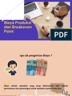 Menghitung Biaya Produksi Dan Breakeven Point