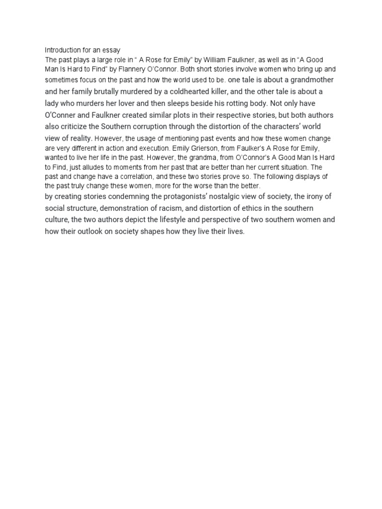 A Rose For Emily PDF