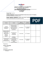 ICT Project Work Plan and Budget Matrix LIS