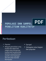 Populasi Dan Sampel Dalam Penelitian Kualitatif