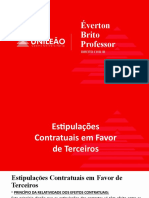 DIREITO CIVIL III Estipulações Contratuais em Favor de Terceiros (Aula 05)