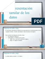 Representación Tabular de Los Datos