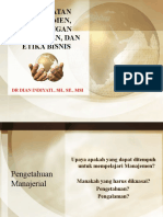 Materi Pertemuan Ke-4 Pendekatan Manajemen, Lingkungan Manajemen, Dan Etika Bisnis-RRS