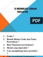 Tugas Membuat Usaha Industri