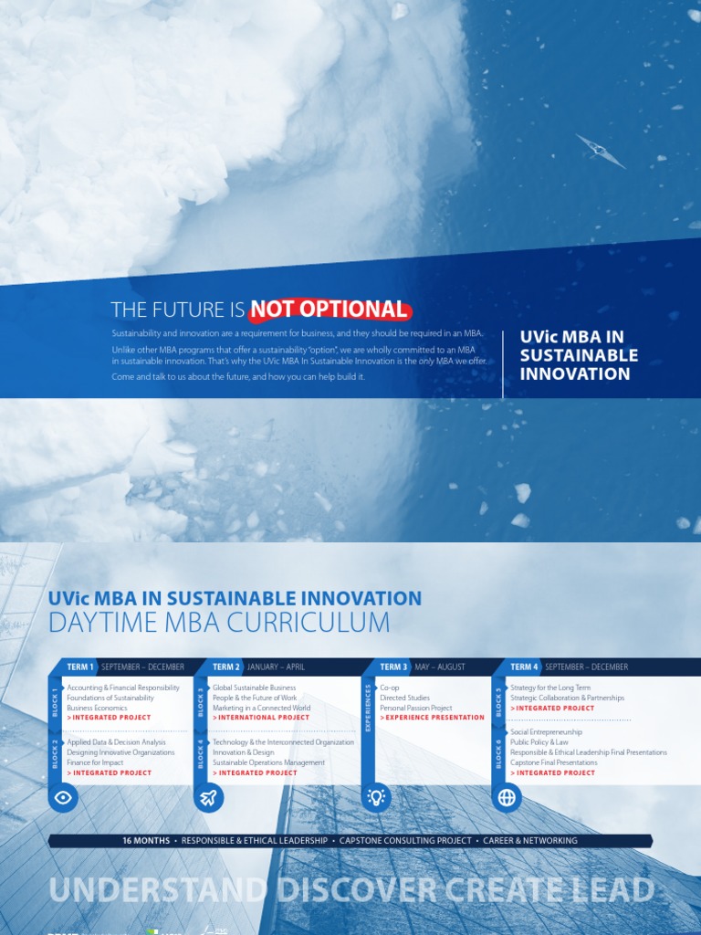 UVic MBA in Sustainable Innovation | PDF | Master Of Business ...