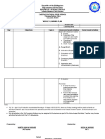 Weekly Learning Plan Template