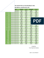 JADWAL MUADZIN BULAN RAMADHAN 2021 Fix