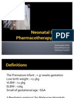 Neonatal Disease & Pharmacotherapy Approach1