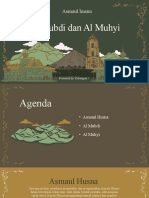 Al Mubdi Dan Al Muhyi: Asmaul Husna