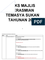 Teks Perasmian Dan Penutupan Temasya Sukan