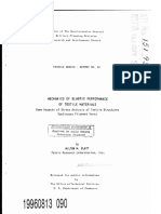 Mechanics of Elastic Performance of Fabrics