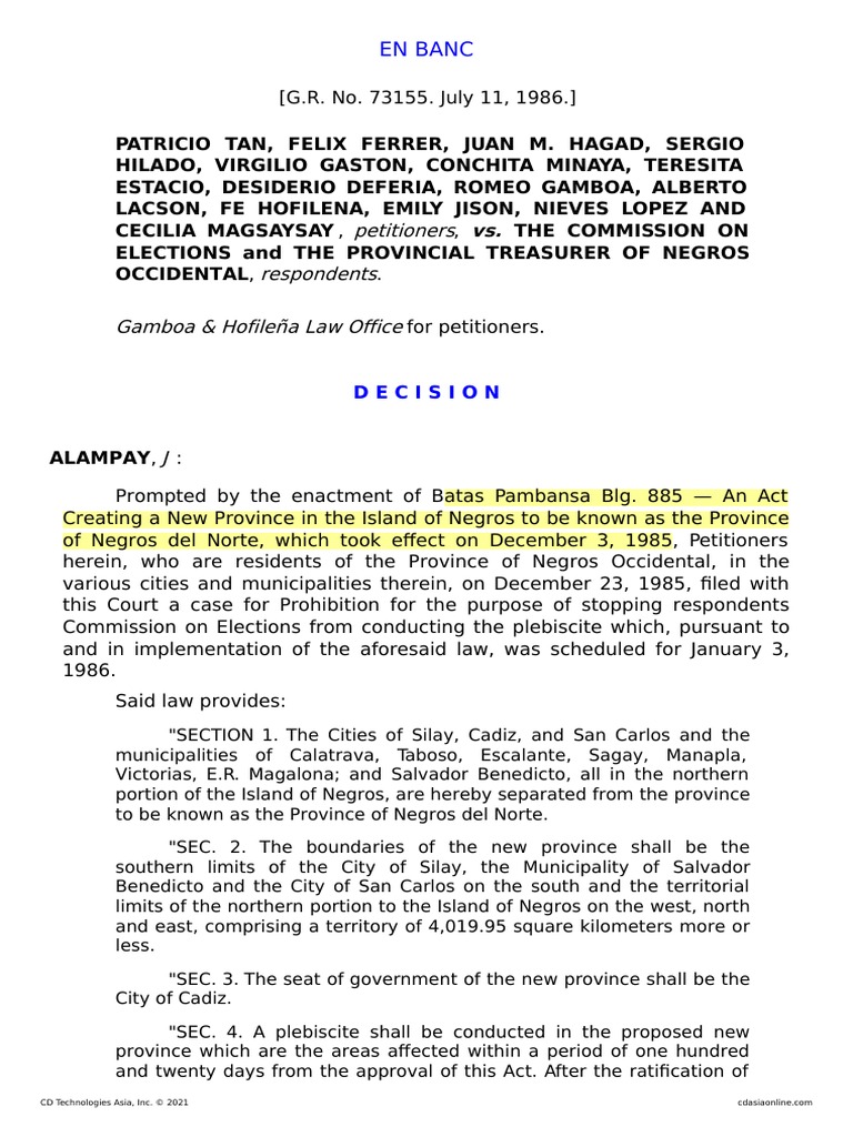 Tan Vs Comelec PDF Statutory Interpretation Constitution
