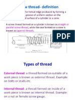 Measuring thread pitch and profiles