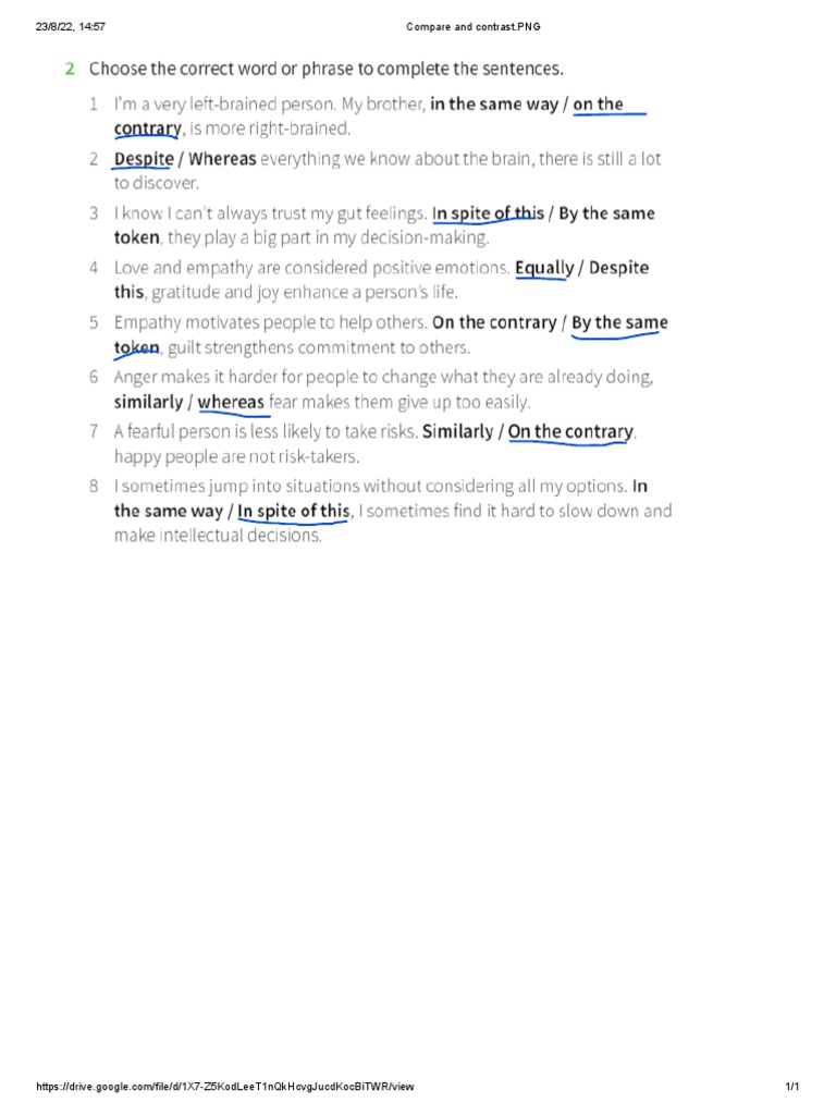 12.-Compare and Contrast | PDF