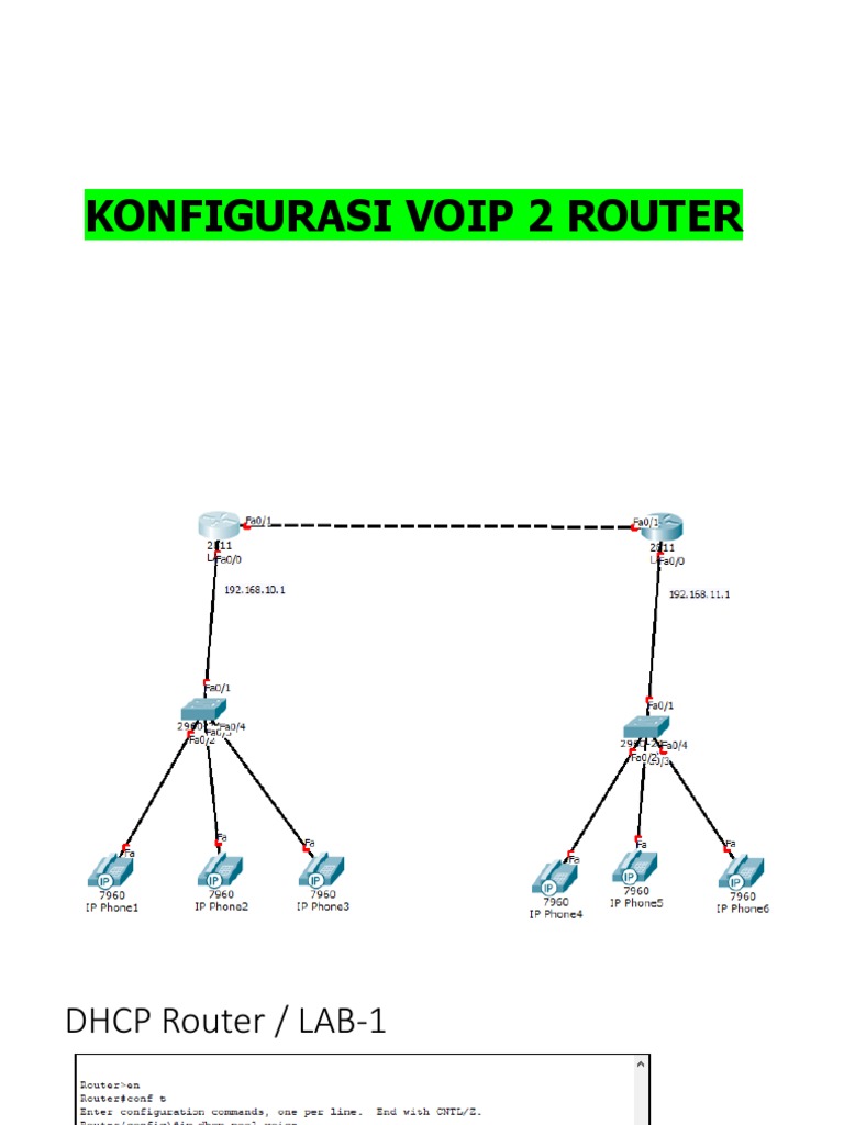 3.4 - Konfigurasi VoIP 2 Router | PDF
