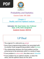 Chapter 4 Duality and Post Optimal Analysis