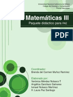 Paquete Didactico para Pae Matematicas Iii