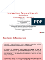 Innovación y Emprendimiento I Primavera 2022