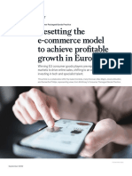 Resetting The e Commerce Model To Achieve Profitable Growth in Europe