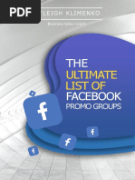 The Ultimate Guide To Facebook Promo Groups