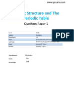 A - 3.1 - Atomic - Structure - and - The - Periodic - Table - QP - Igcse - Cie - Chemistry - Extende - Theory - Paper